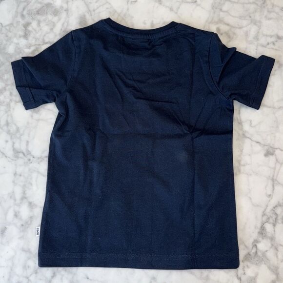 Boss Blue Short Sleeve Tee with Graphic Design 4Y - Picture 4 of 5
